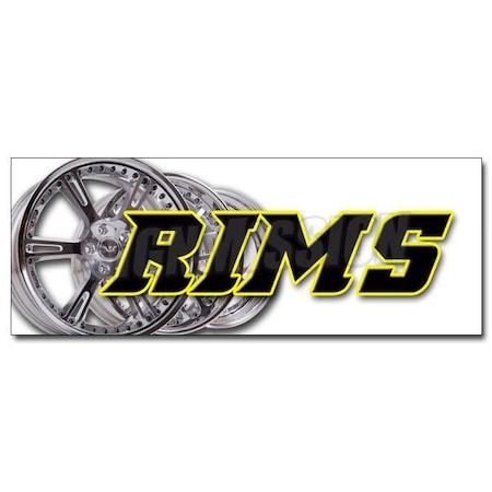 Signmission RIMS DECAL sticker wheels tires car rims truck suv dubs automotive auto, D-24 Rims D-24 Rims